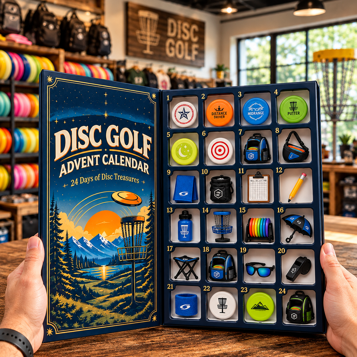 Pre Order-Disc Golf Advent Calendar – 24 Days of Surprises
